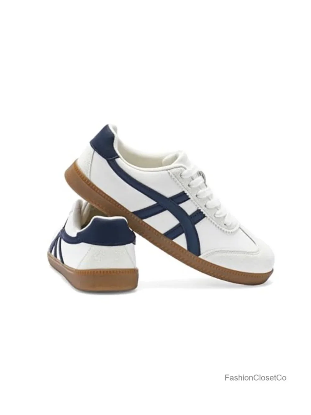 Lightweight Lace Up Fashion Sneakers Non-slip Retro Walking Shoes